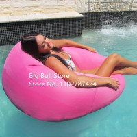 Розовый, синий, оранжевый цвет, боковой диван для бассейна, уличный Водонепроницаемый Большой спальный мешок с жемчугом, стул большого размера