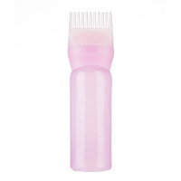 120ml Hair Dye Refillable Bottle Applicator Comb Multicolor Plastic Dispensing Salon Oil Hair Coloring Hairdressing Styling Tool