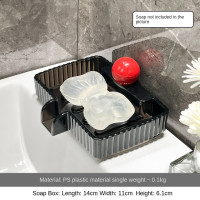 Creative ceramic soap box - cute bear soap box - family bathroom soap organizer - bathroom storage box organizer