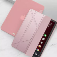 Чехол MyPads с подставкой Оригами для Apple iPad Air (2013) / iPad 9.7 (2017) (2018) импортная кожа розовое золото