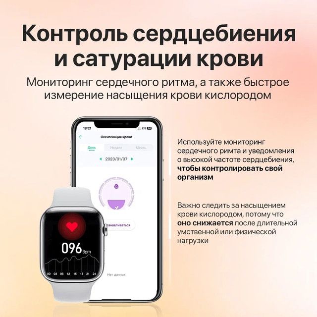 умные часы пульсометр оксиметр