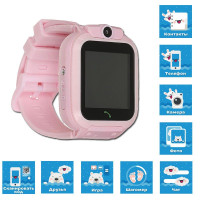 Детские часы-телефон DEXP K5, розовый