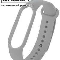 Силиконовый ремешок для фитнес-браслета Mi Band 7, для смарт-часов, Гипоаллергенный силикон, Redoro, Серый