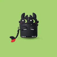 Чехол для наушников Apple AirPods 1/2 "Дракон Ночи"