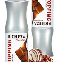 Топпинг RICHEZA "Шоколад" для кофе, коктейлей, лимонада, десертов, мороженого, выпечки, 1 кг / Топинг Ричеза шоколадный жидкий низкокалорийный, 1кг