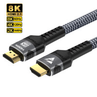 Кабель HDMI 8K, 8K/60 Гц, 4K/144 Гц, переключатель HMDI 2,1, 48 Гбит/с для HDTV, сплиттера, PS5, Ps4, проектора, eARC, Dolby Vision, UHD
