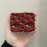 Счастливый Хэллоуин, дьявольские глазки, AirPods, ранние черные беспроводные Bluetooth наушники, для Apple Airpods 1 2 3 Pro 2, защитный чехол для телефона