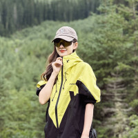 戶外登山衝鋒衣外套女春夏薄款美式三合一設計感小眾情侶防風夾克