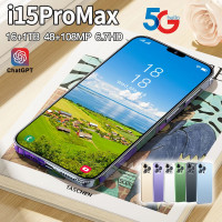 Смартфон I15 PRO 1024/16GB DUAL 5G/Android/Русский/6.8HD/Подарки 16/1 ТБ, белый