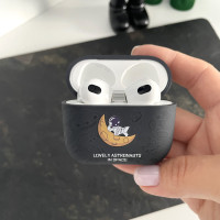 Чехол для наушников AirPods 3, Астронавт, черный