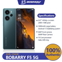 Смартфон Bobarry Смартфон Bobarry F5 5G 8/256 ГБ, синий