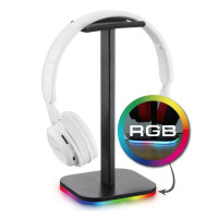 Подставка для наушников игровых с RGB подсветкой, держатель игровой гарнитуры