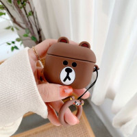 Чехол для наушников на AirPods 3 бурый медведь