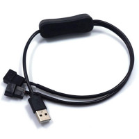 5V 2 Way USB to 4 Pin адаптер конвертер кабель ПК Вентилятор Соединительный шнур