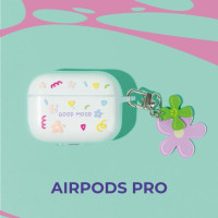 Чехол coverover на Apple Airpods Pro / аирподс про / Прозрачный, силиконовый, противоударный.