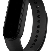 Ремешок для фитнес-браслета Xiaomi Mi Band 5, Mi Band 6, силиконовый черный 