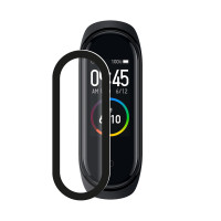 Защитное органическое стекло Watch PMMA для Xiaomi Mi Band 4, черная рамка, Deppa