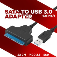 Кабель переходник SATA - USB 3.0 для HDD 2,5" / SSD, 22 см