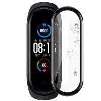 Керамическая защитная пленка на экран смарт-часов Xiaomi Mi Band 6 / NFC