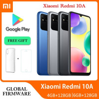 Смартфон Redmi Смартфон Xiaomi Redmi 10A 64GB / 128 ГБ 5000 мАч 6,53 дюйма большой экран MTK Helio G25 восьмиъядерная 13 - МП камера 4/128 ГБ, темно-синий