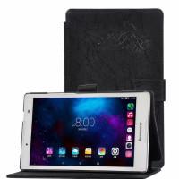 Чехол MyPads Bellissimo modello закрытого типа с красивым узором для планшета Lenovo Tab 2 A8-50F/ A8-50L / A8-50LC с держателем для руки черный 