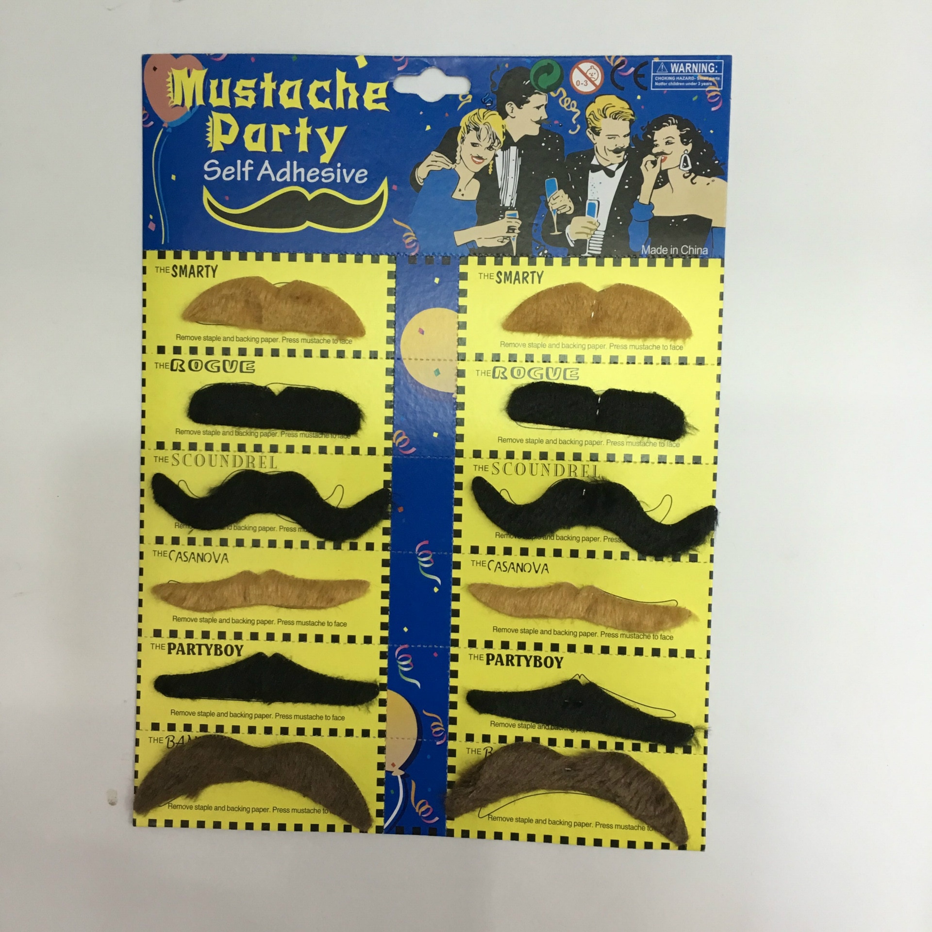 Funny Costume Pirate Party Mustache Cosplay Fake Moustache Fake Beard For Kids Adult Halloween Party Decoration