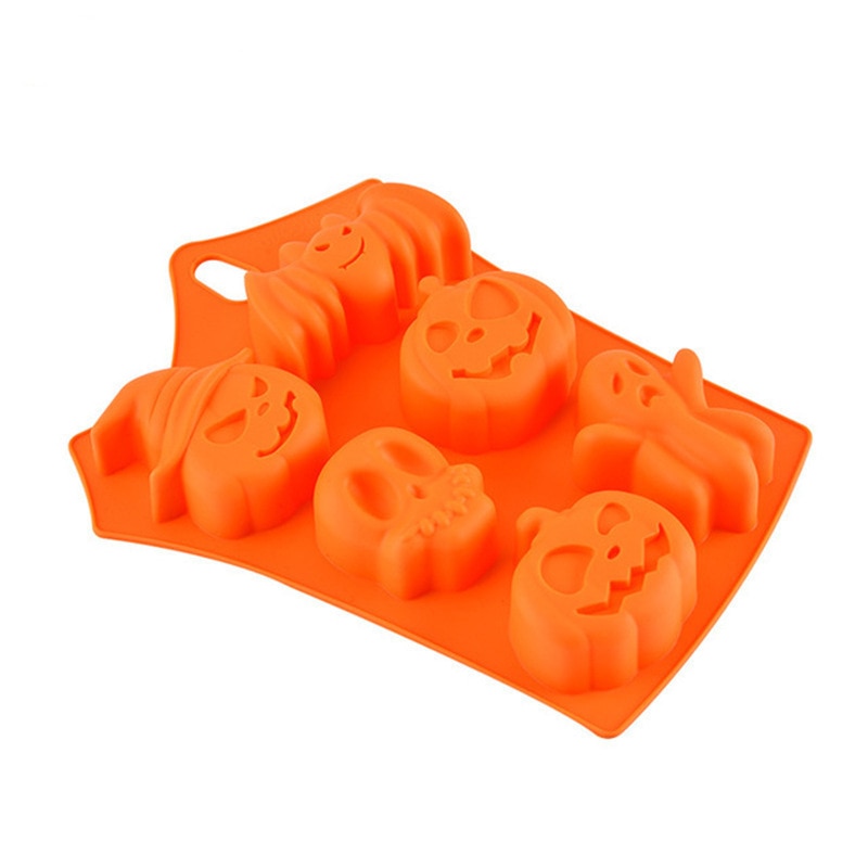 Halloween Pumpkin Silicone Mold Chocolate Cookie Cake Mold Cupcake Candy Chocolate Decoration Cake Tools Baking Accessories