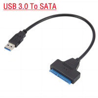 SATA к USB 3,0/2,0 кабель до 6 Гбит/с для 2,5 дюймового внешнего жесткого диска SSD жесткого диска SATA 3 22-контактный адаптер USB 3,0 к Sata III шнур