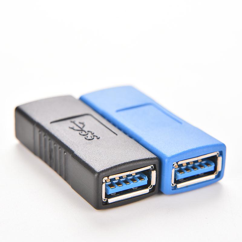 USB 3.0 Type A Female to A Female Connector Adapter USB3.0 AF to AF Coupler F/F Gender Changer Extender Converter for Laptop 1PC