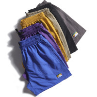 夏季休閒短褲男女糖果色跑步寬鬆工裝四五分褲日系潮牌速乾沙灘褲