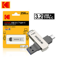 Флеш-накопитель KODAK Type-C с двумя USB 3,2, 128/256/256 ГБ