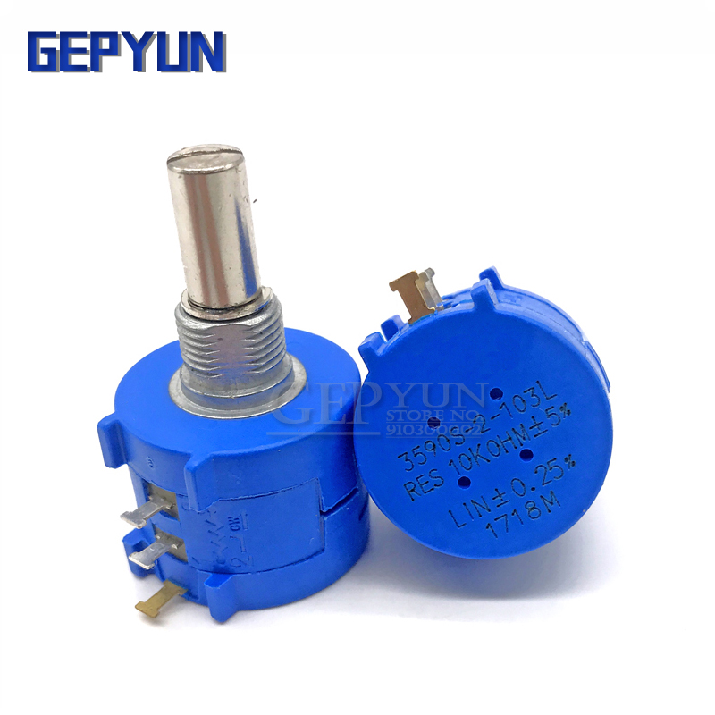 1PCS 3590S series resistance 1K 2K 5K 10K 20K 50K 100K ohm Potentiometer Adjustable Resistor 3590 102 202 502 103 3590S-2 Gepyun