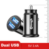 Автомобильное зарядное устройство Elough Mini USB, быстрая зарядка 3,0, 40 Вт, QC PD 3,0, быстрая зарядка для автомобилей, Type C, для iPhone, Samsung S10, 9, Huawei, Xiaomi