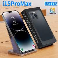 Смартфон Русский/I15 PRO MAX NEO 1024/16GB DUAL 5G/New/Android/играть/4Gдвижение 16/1 ТБ, черный