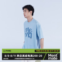 Mentmate 23SS 基礎小眾logoT恤衫 夏季男女布貼百搭寬鬆圓領短袖