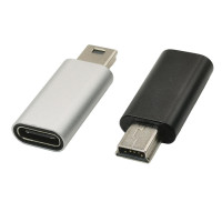 USB-адаптер, преобразователь USB C-Mini USB, разъем Type C-Mini USB для mp3-плееров, компьютеров, GPS, GoPro