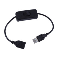 ESCAM 28 см USB-кабель с переключателем вкл/выкл кабель удлинитель для USB-лампы USB-вентилятор линия питания прочный адаптер
