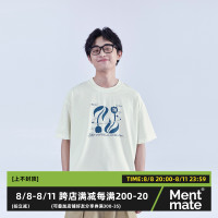 Mentmate 23SS 小眾獨立設計鬱金香印花T恤衫 男女情侶復古短袖夏