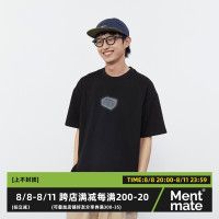 Mentmate 22SS 賽博朋克復古建模印花T恤衫男 寬鬆BF圓領短袖男女