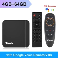 Смарт ТВ-приставка для Xiaomi Tanix W2 Android 11 Amlogic S905W2 64 Гб Поддержка AV1 двойной Wifi медиаплеер ТВ-приставка 32 Гб 16 Гб