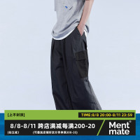 Mentmate 23SS 日系工裝風大口袋休閒褲男 四季百搭寬鬆闊腿長褲