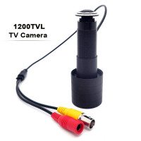 Цветная мини-камера 1200TVL, проводное отверстие для двери, Фотокамера, объектив рыбий глаз, аналоговая камера видеонаблюдения