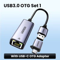 USB Ethernet адаптер UGREEN, USB 3,0 сетевая карта к USB RJ45 Lan для ПК Windows 10 Xiaomi Mi Box 3/S Nintendo Switch Ethernet USB