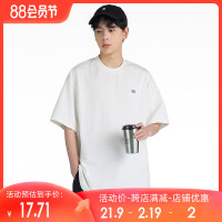 MF工作室 夏季短袖T恤16織230g純色男日系印花寬鬆短TEE打底潮牌