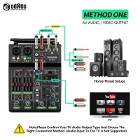 Dgg R4-PRO 4-канальный аудио микшер беспроводной микрофон USB Bluetooth Rec DJ консоль для дома караоке сценическая запись студия