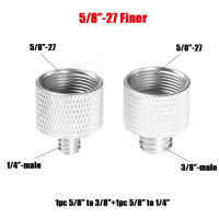 Металлический адаптер для крепления к штативу с резьбой 5/8 "на 1/4" + 5/8 "на 3/8", для пластины, вспышки, конвертер для микрофона зеркальной камеры, 2 шт