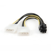 Разветвитель питания Cablexpert CC-PSU-6, 2хMolex->PCI-E 6pin