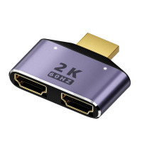 HDMIto двойной HDMIAdapter HD 2K двойной выходной сплиттер адаптер монитора от 1 до 2 HDMIMale до двух HDMIFemale адаптер сплиттер