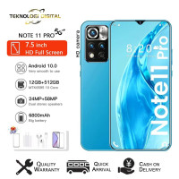 Смартфон Note11 pro+ новый смартфон Поддержка музыки и фильмов Поддержка большого объема памяти Поддержка хранения изображений Ультратонкое универсальное устройство  Mi   POCQ A97  realmi M181#*294￥&Note194-30 12/512 ГБ, голубой