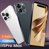 Смартфон русский/i15 pro max 1024/16gb 5g/ android/gift/games/ 16/1 ТБ, черный